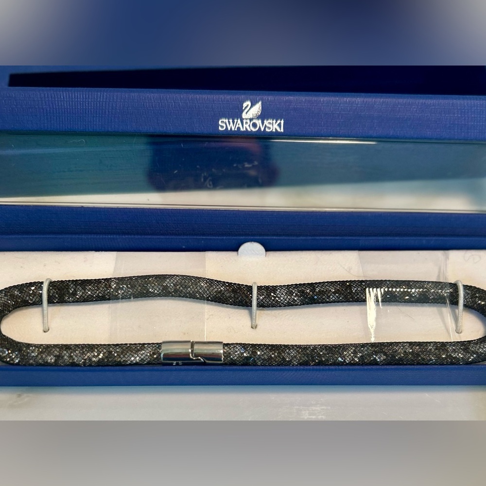Swarovski Stardust Double Bracelet Black/Anthracite NWB
